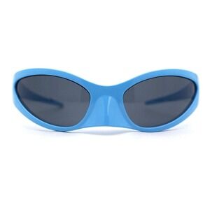 Women Men Sunglasses Fashion‎ Blue Frame Shield Retro Running Fishing Shades New